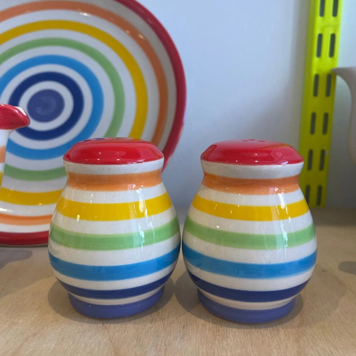 Begley & Bowie Rainbow Salt & Pepper Shakers, €24