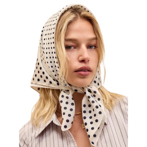 Urban Outfitters Silky Polka Dot Headscarf, €18