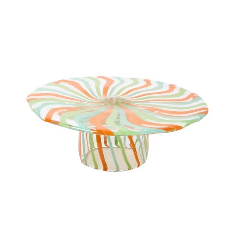 Fiesta Stripe Glass Cake Stand, €41.50