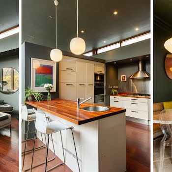 A contemporary kitchen with garden views is the star of this Churchtown home