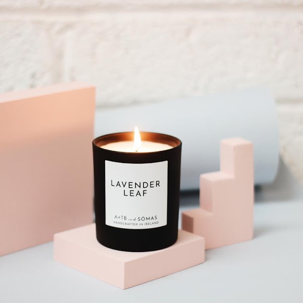 Lavender Leaf Candle, €29, April and the Bear