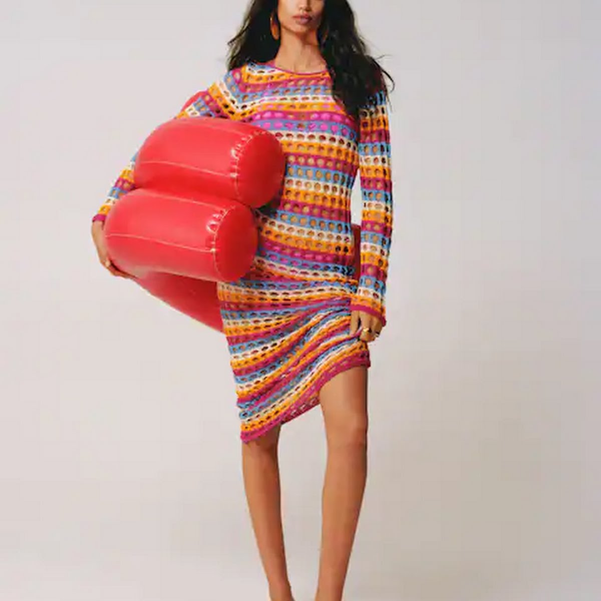Multi-Coloured Crochet Dress, €59.99