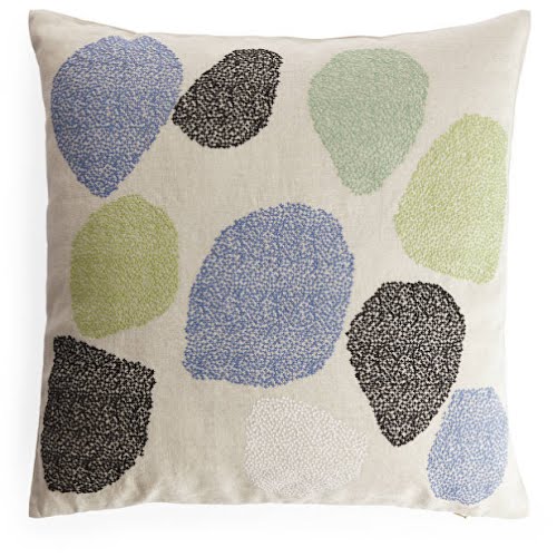 Embroidered linen cushion cover, €39, Arket