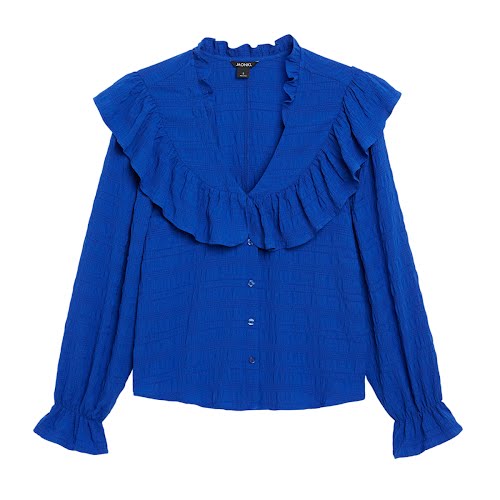 Royal Blue Blouse with Oversized Collar, €33, Monki