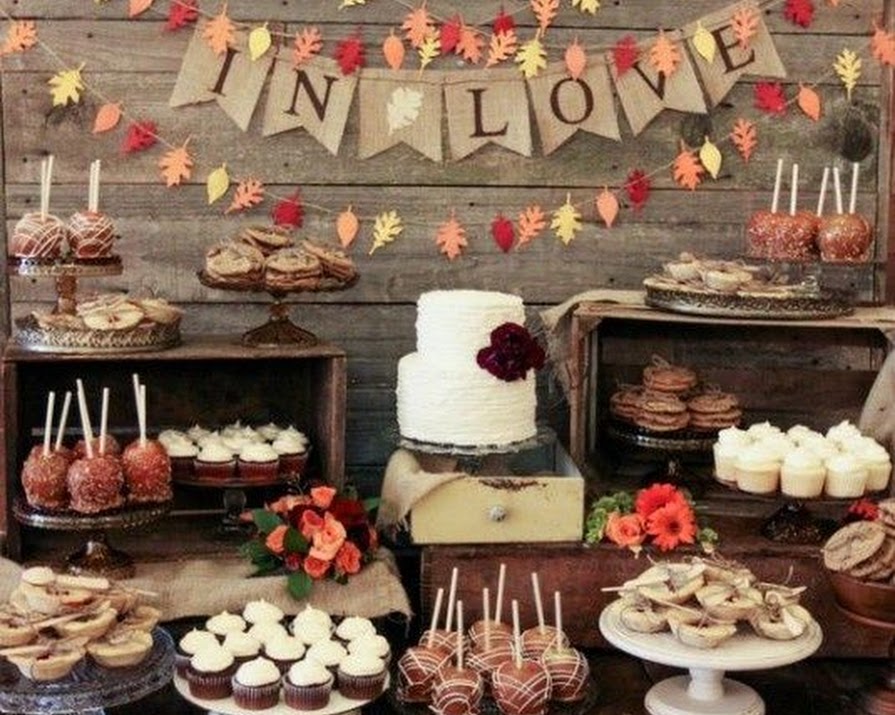 Festive sweet treats for a gorgeous Autumnal wedding day