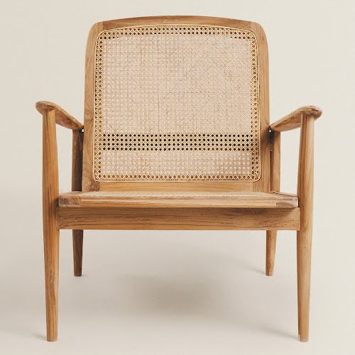 Teak and rattan chair, €279, Zara Home