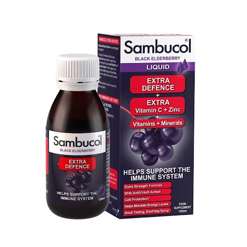 Sambucol Extra Defence Liquid, Was €13.99, Now €10.49