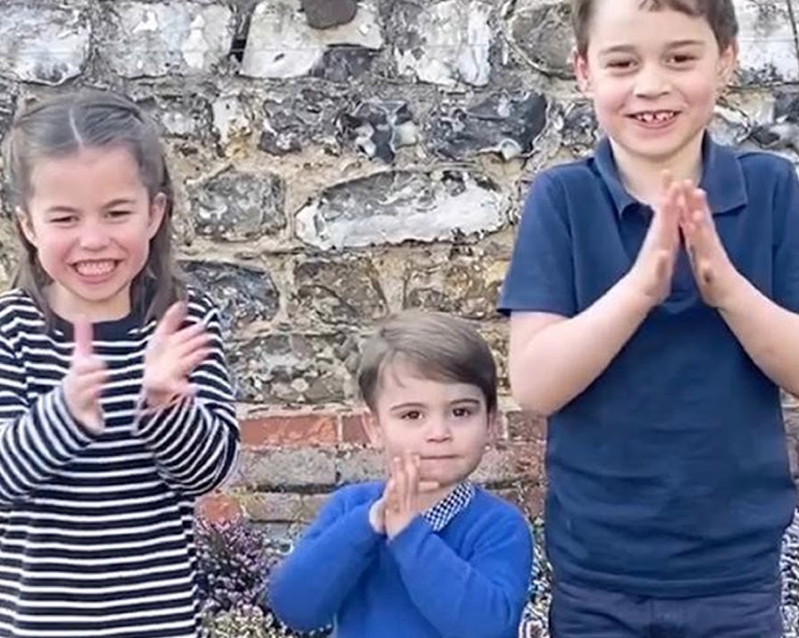 Watch: Princess Charlotte, Prince George and Prince Louis join ‘Clap For Carers’