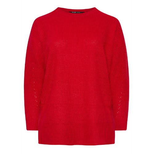 Red Knitted Jumper, €29, Yours Clothing