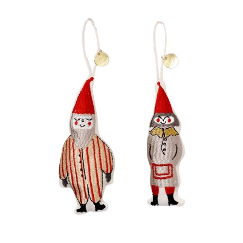 Striped Elves Embroidered Ornament, €19.50, Industry & Co