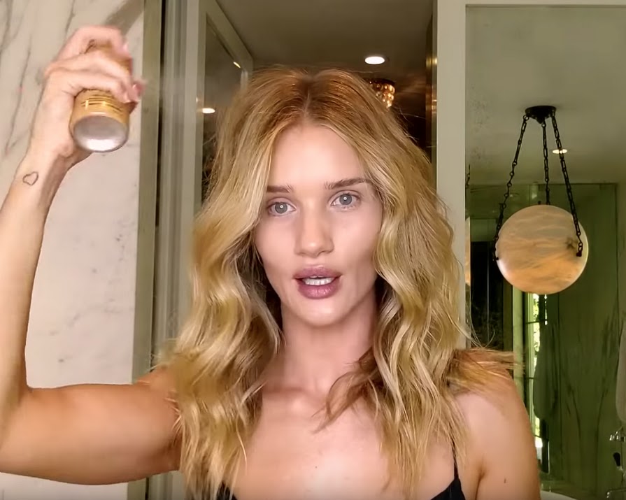 Watch Rosie Huntington-Whiteley’s step-by-step tutorial for beach waves