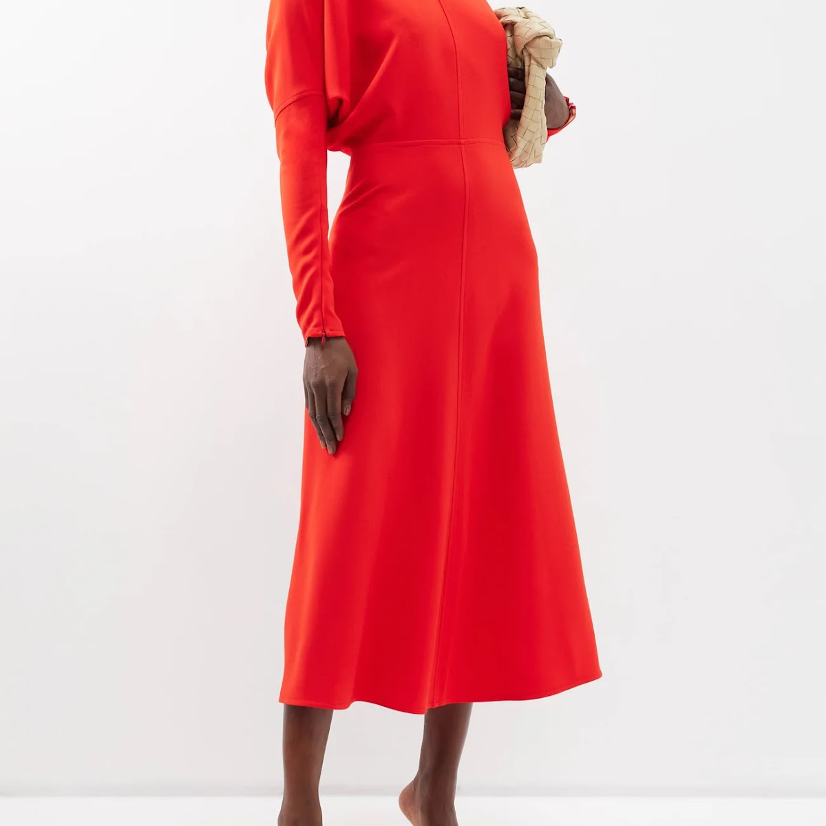 Victoria Beckham Dolman-sleeve Cady Midi Dress, €1,036