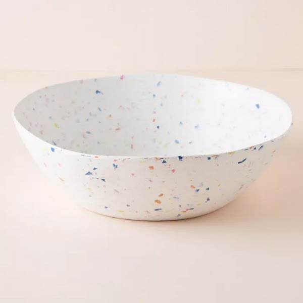 Selby Terrazzo Bamboo serving bowl, €25, Anthropologie
