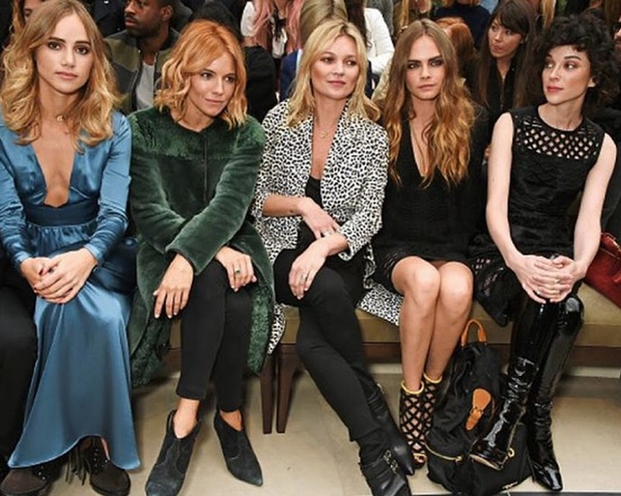 The Brit Fash Pack Turn Out For Burberry Prorsum