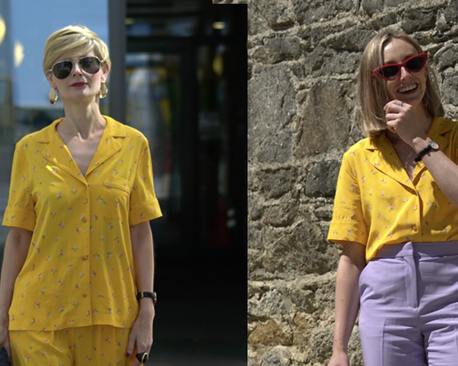 20s versus 40s: packing a punch with a burst of yellow
