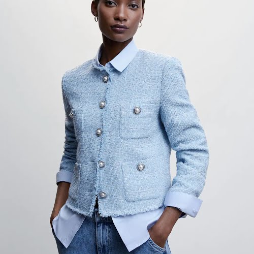 Pocket Tweed Jacket, €69.99, Mango