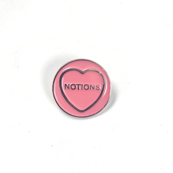 Notions heart pin, €10, Fintan Wall