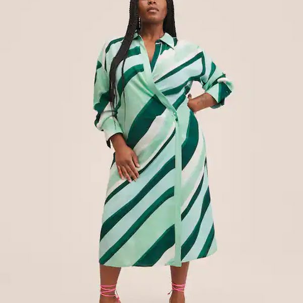Striped Print Dress, €59.99, Mango