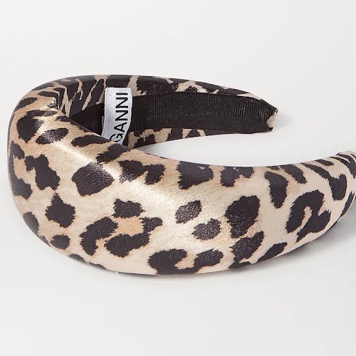 Ganni Leopard Print Headband, €75