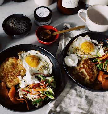 egg salmon healthy breakfast for two