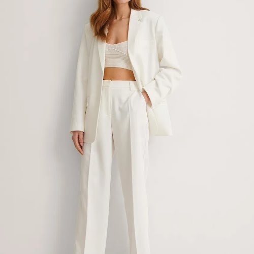 Twill Suit Pants White, €66.95, Na-kd