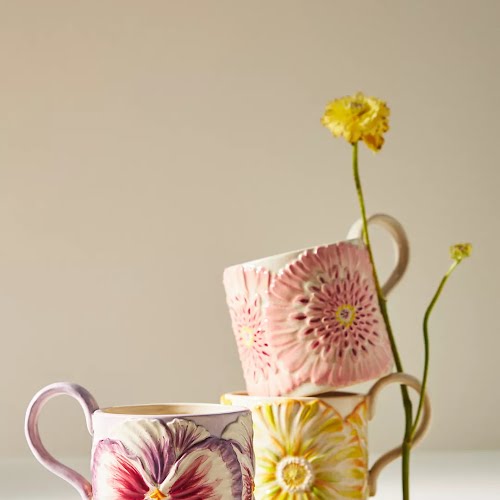 Anthropologie Lilypad Floral Mug, €15