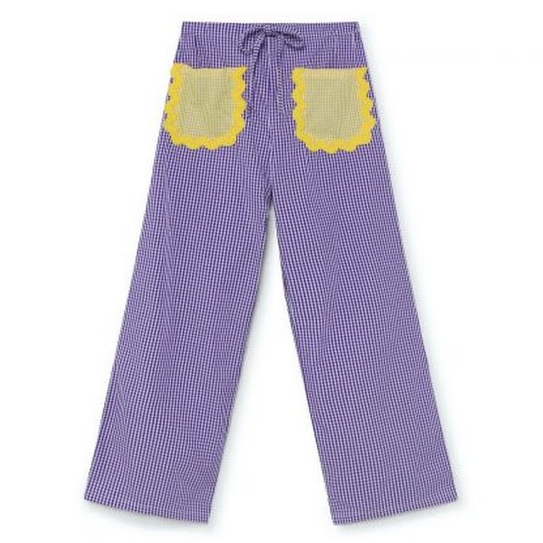 School purple pant, €180, La Veste