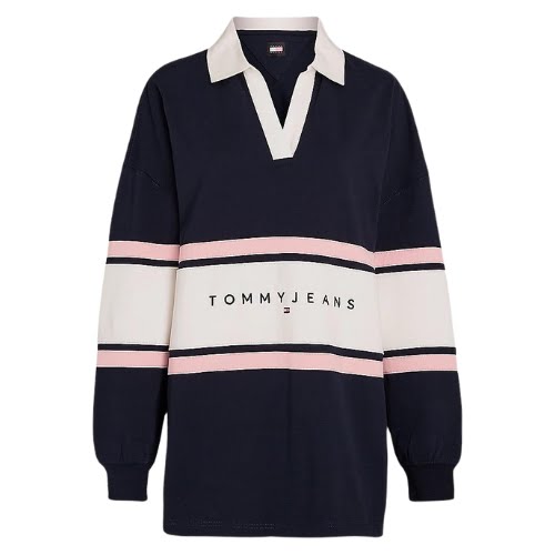 Colour-Blocked Oversized Rugby Shirt, €99.90, Tommy Hilfiger