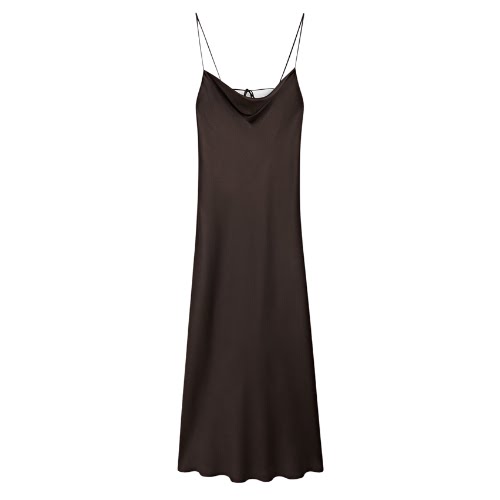 Massimo Dutti Satin Camisole Midi Dress, €99.95