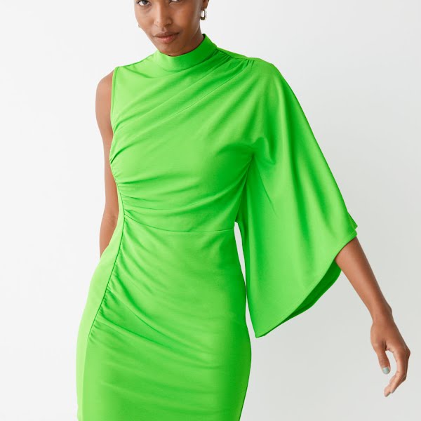 Draped One-Sleeve Mini Dress, €45, &Other Stories