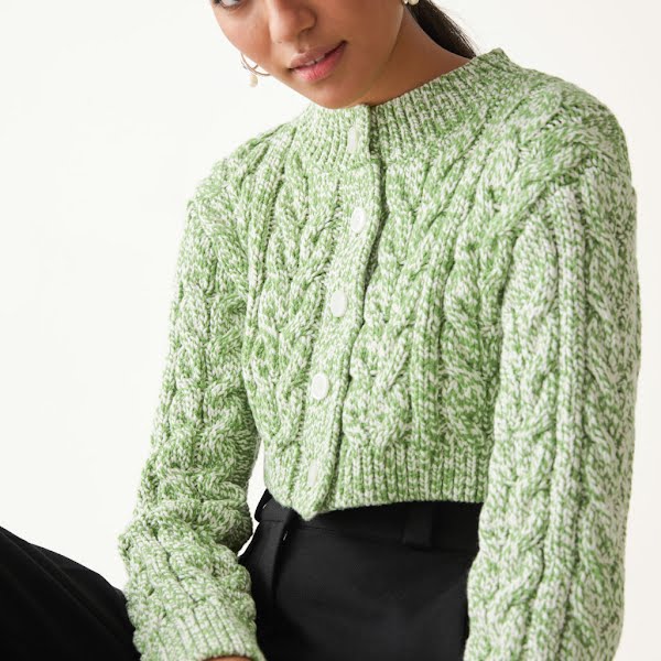 Cropped Cable Knit Cardigan, €59, &Other Stories