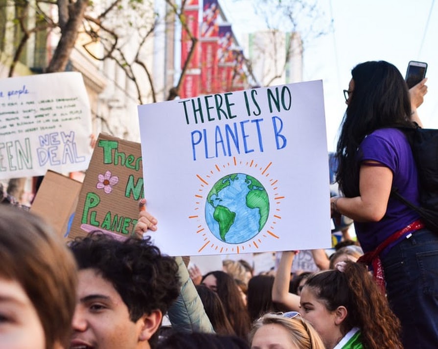 Tens of thousands of Irish young people took part in the Climate Strike today