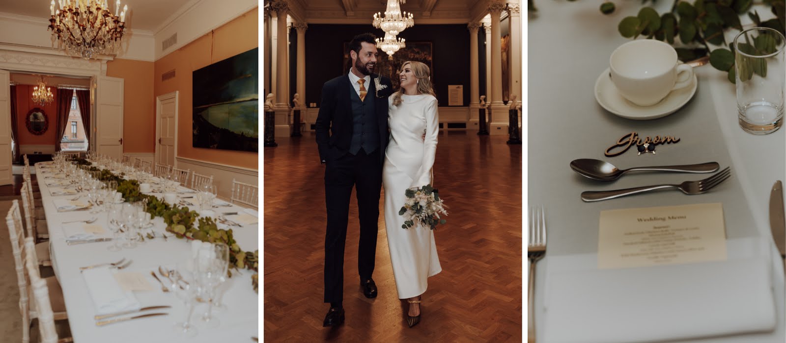 Real Weddings: Jennifer and Joshua wed in the National Gallery of Ireland