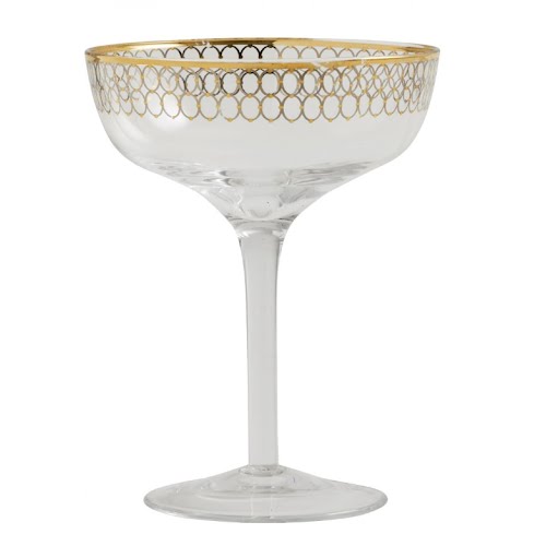 Goldie Coupe Glass set of 2, €30, House of Indi