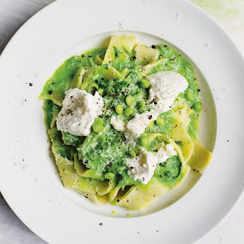 Supper Club: Nigel Slater’s peas, pappardelle, parmesan is spring on a plate