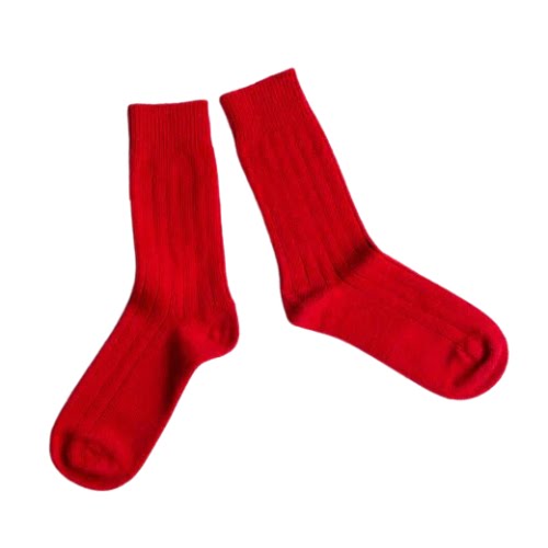 Red Cashmere Socks, €20, Stable of Ireland