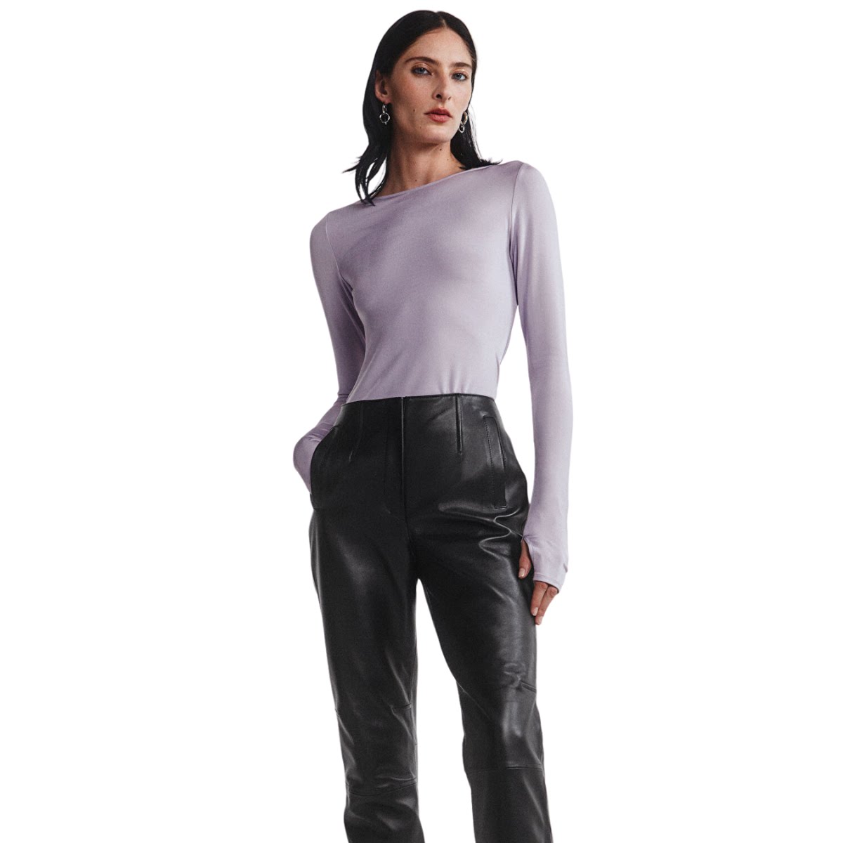 Cropped Leather Trousers, €299