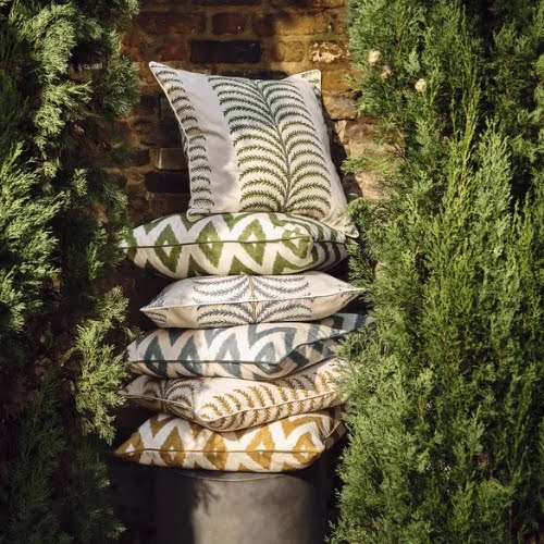Oka Areca Outdoor Cushion in Putting Green, €110