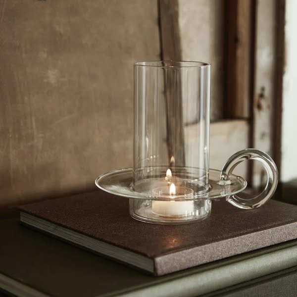 Luce Glass Candle Holder, €39