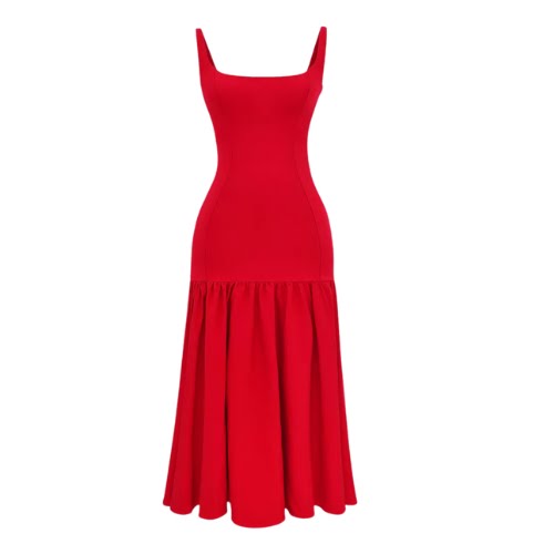 House of CB Amore Dropped-Waist Woven Maxi Dress, €265, Selfridges
