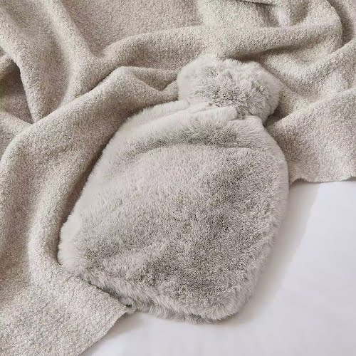 The White Company Super Soft Faux Fur Hot Water Bottle, €46