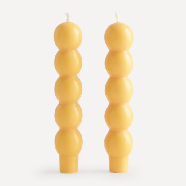 Volute candles set of two, €24, Liberty