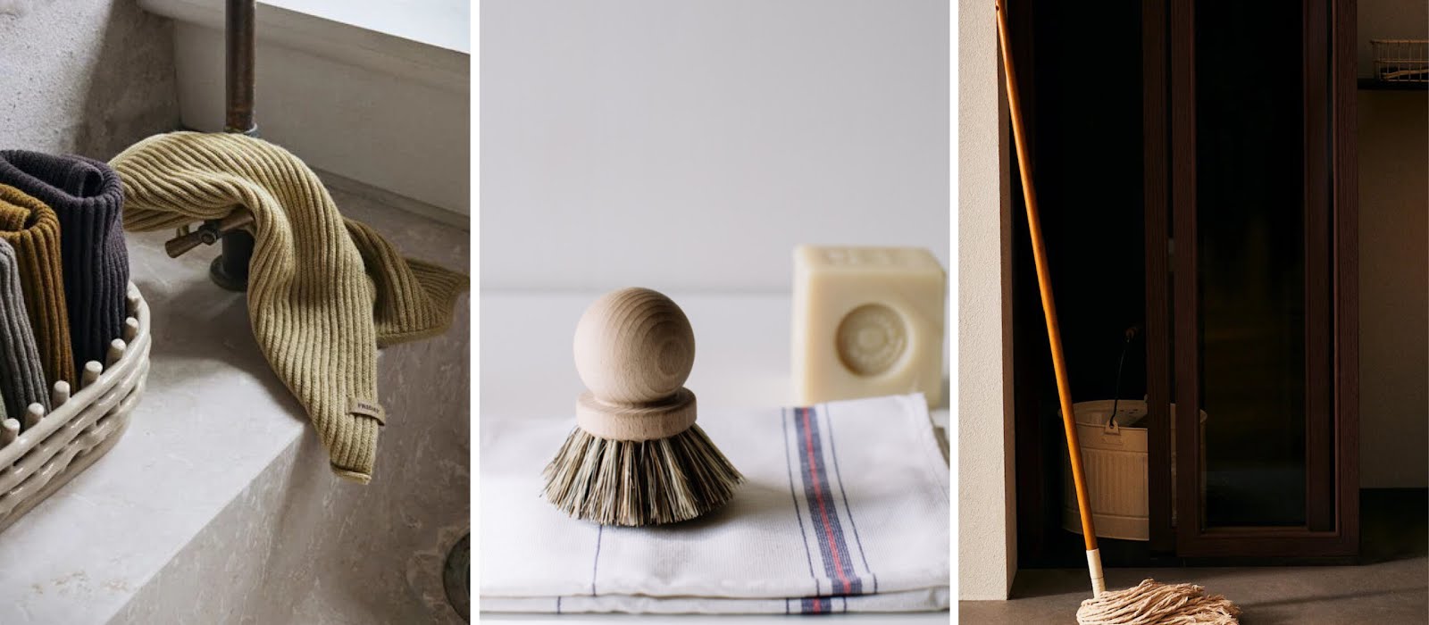 Make cleaning feel less of a chore with these beautiful brushes, cloths and soaps
