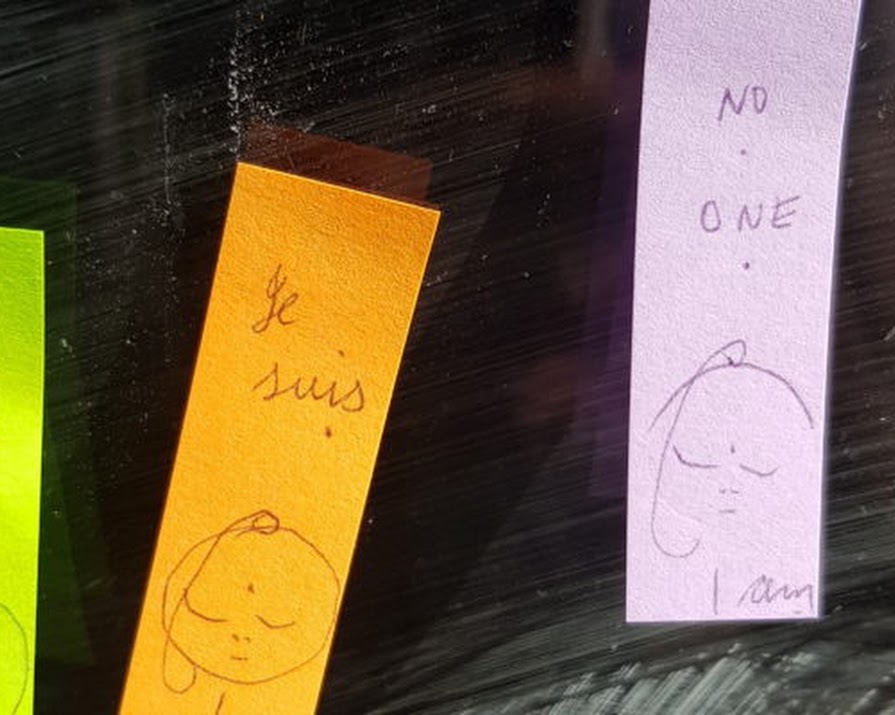 We found the lovely person responsible for posting sticky notes all around Dublin