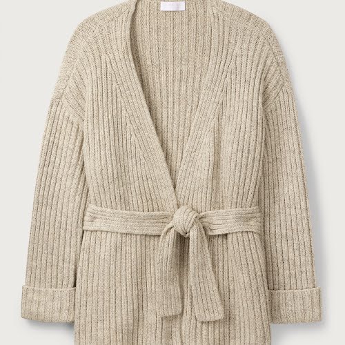 Organic-Cotton-Rich Belted Cardigan, €168