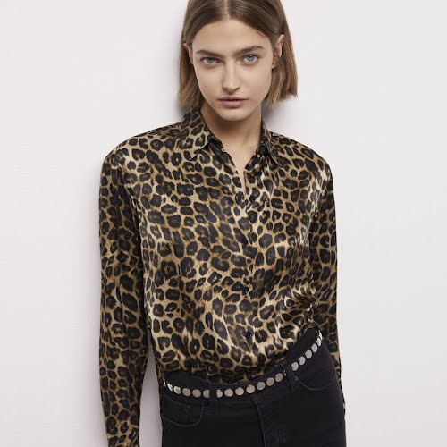 The Kooples, Leopard Print Silk Shirt, €245