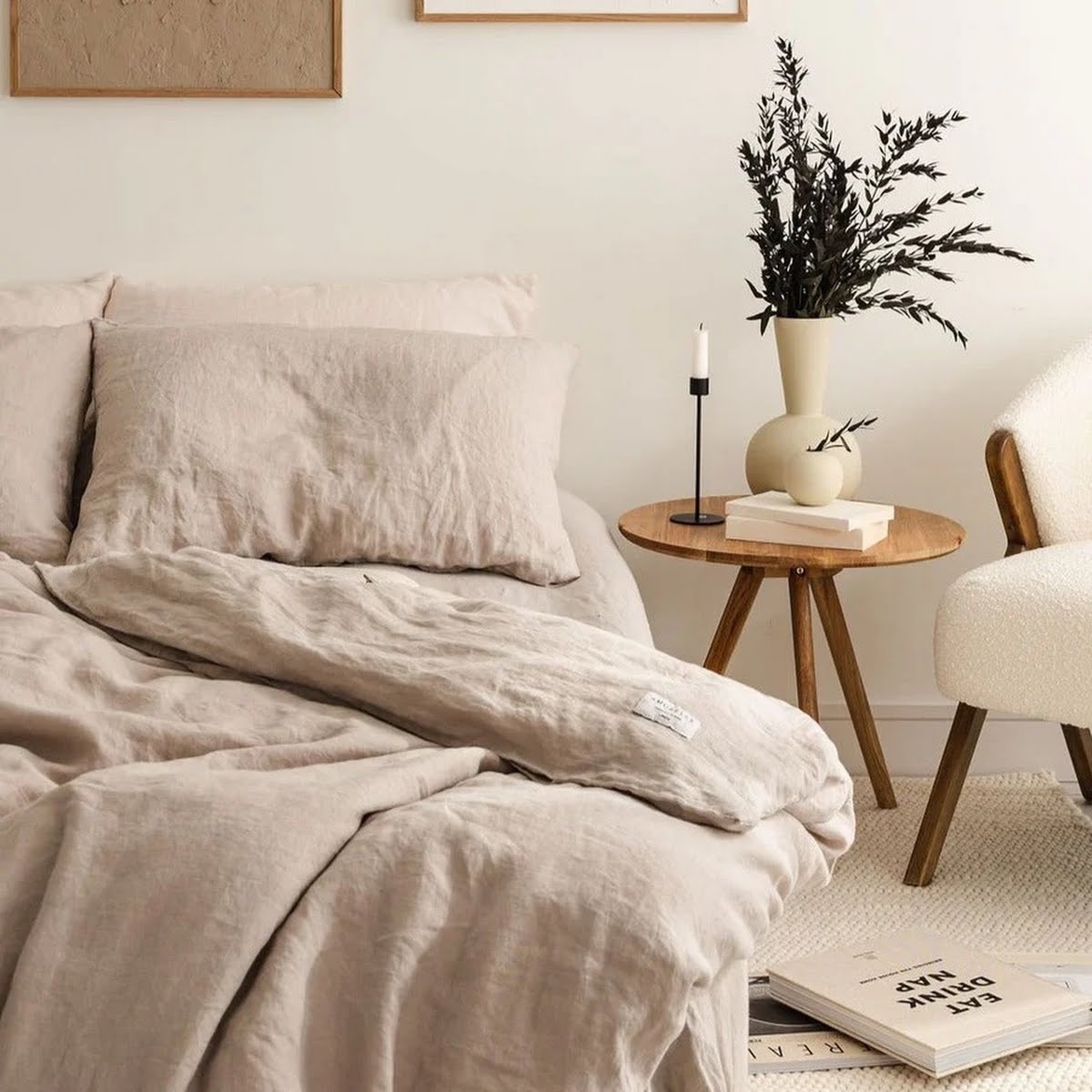 Linen duvet cover set, €199, Amurelle