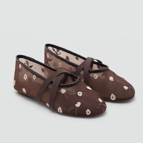 Mango ballerina flats, €49.99