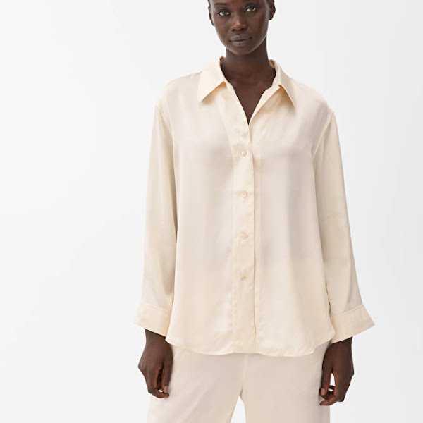 Silk Pyjama Shirt Off-White, €89, Arket