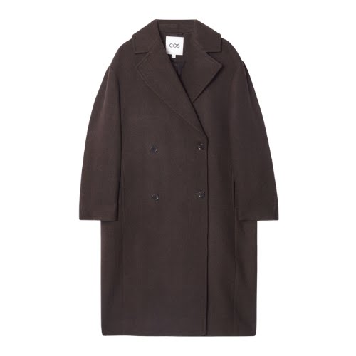 Double-Breasted Wool-Herringbone Coat, €275, COS